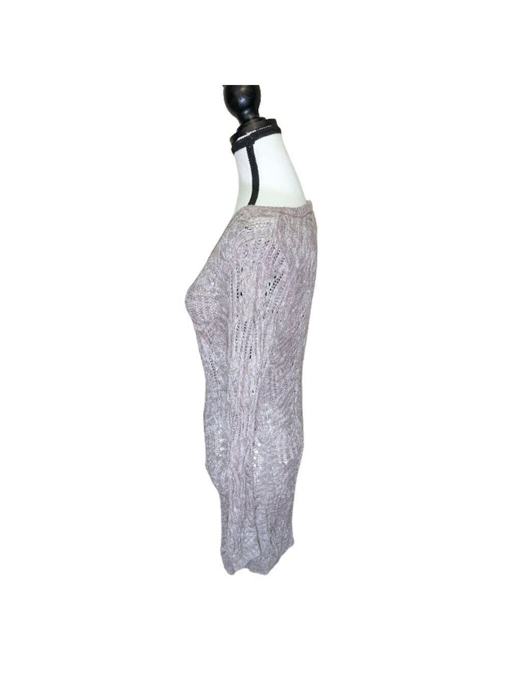 INC International Concepts Metallic Knit Sweater Dress | Size L - Picture 3 of 11